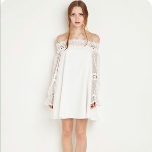 Pixie market off shoulder lace dress